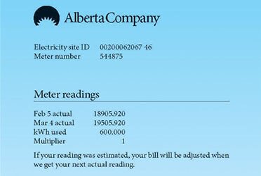 Alberta Power Bill